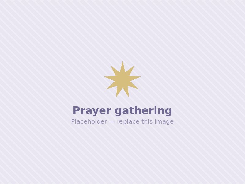 A Bahá'í prayer gathering